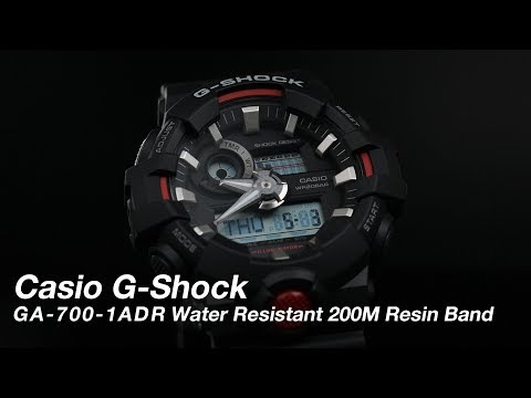 Casio G-Shock GA-700-1ADR Digital Analog Dial Black Resin Band-2