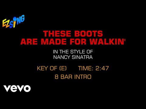 Nancy Sinatra - These Boots Are Made For Walkin' (Karaoke)