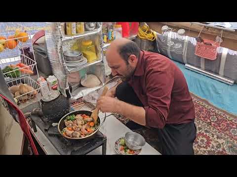 Wenn ein Mann während der Genesung seiner Frau kocht; Hoffnung in einem Nomadenzelt