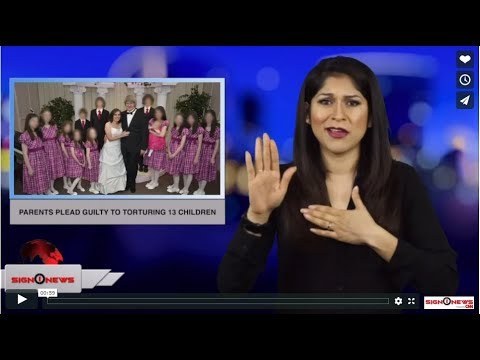 Parents plead guilty to torturing 13 children (ASL - 2.22.19)
