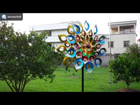 Colorful Lucky Flower Win Wind Spinner  WWR-023