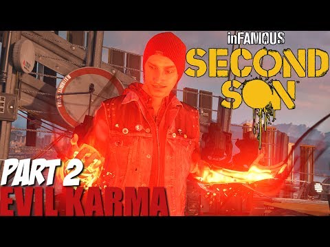 Infamous Second Son Gameplay Walkthrough Part 2 - Evil Karma Playthrough
