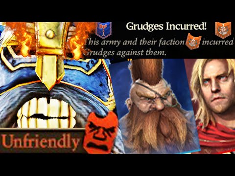 Why Belegar Always Has Hostile Diplomacy to Gotrek & Felix & Malakai's Faction in Campaign