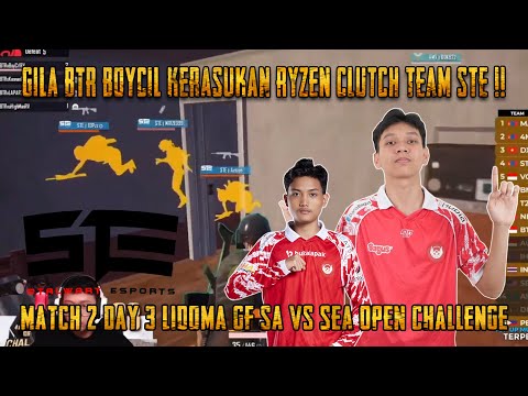 8 Kills!! Gila Microboy Kagum Lihat Btr Boycil Clutch Team STE Sendirian | SA VS Sea Open Challenge