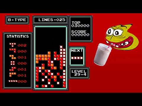 NES Tetris - First Ever 29-4 Clear