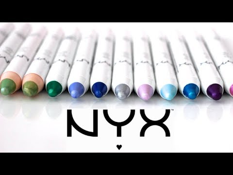 NYX Jumbo Eye Pencil Swatches 24 colors
