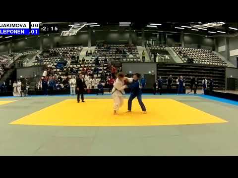 Finnish Judo Open 2018: G18-63: JAKIMOVA - LEPONEN
