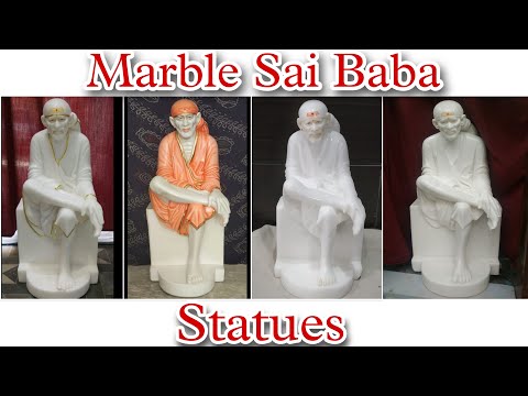 White Marble Sai Baba Statue