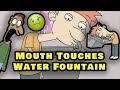 People Who Put Their Whole Mouth On The Fountain