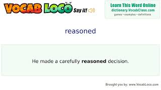 Video thumbnail for reasoned