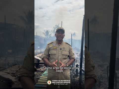 Corpo de Bombeiros controla incêndio na Baixada do Ambrósio, em Santana