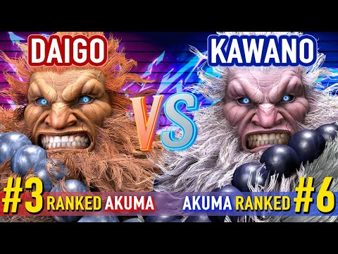 SF6 ▰ DAIGO (#3 Ranked Akuma) vs KAWANO (#6 Ranked Akuma) ▰ High Level Gameplay