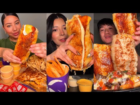 TIKTOK Mukbang Compilation | Taco Bell, Wingstop, Cane's, McDonald's, Chipotle & More!