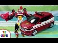 Hello Carbot SantaFe Ace Fire Rescue Robot To Car 헬로카봇 싼타페 에이스 레스큐 ToysRev