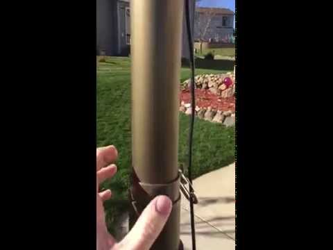 Telescoping flagpole dipole setup
