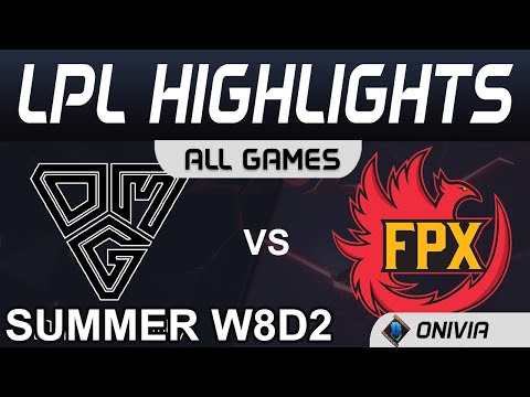OMG vs FPX Highlights ALL GAMES LPL Summer Season 2020 W8D2 Oh My God vs FunPlus Phoenix by Onivia