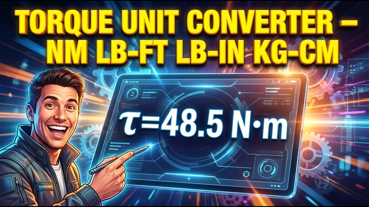 Torque Unit Converter — Nm lb-ft lb-in kg-cm