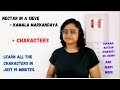 Nectar In A Sieve By Kamala Markandaya Character Sketches B A Or M A In English Rukmani Kenny