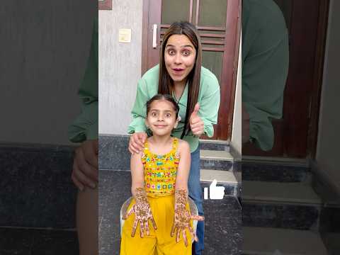 Yeshvi Ne Mehndi Kaise Lgayi 🥲