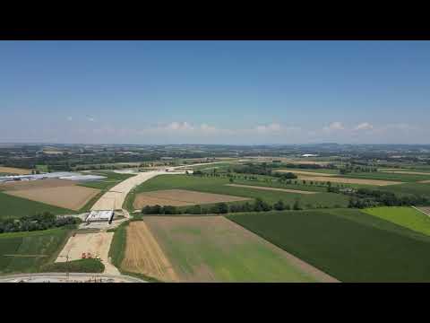 Bau der A94 zwischen Pocking und Bad Füssing Stand Juli 2024