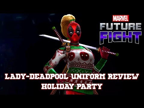 LADY DEADPOOL - HOLIDAY PARTY UNIFORM REVIEW | MARVEL FUTURE FIGHT