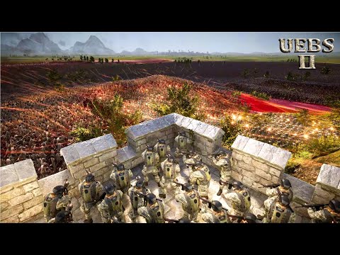 10,000 SPECIAL FORCES & 20,000 ROMAN GENERALS DEFEND THE FORTRESS FROM 2,000,000 ZOMBIES | UEBS 2
