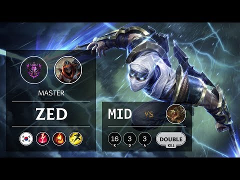 Zed Mid vs Renekton - KR Master Patch 9.19