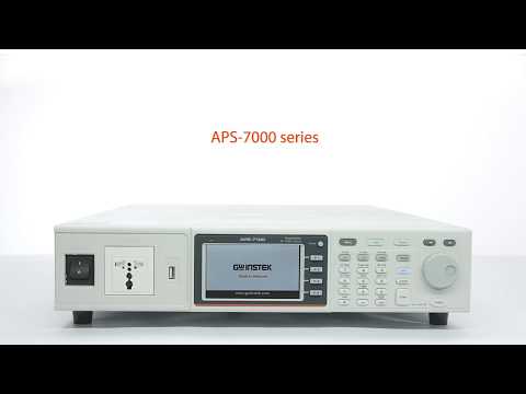 Aps 7000 programmable linear ac power source, lcd display