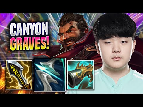 CANYON DESTROYING WITH GRAVES! - DK Canyon Plays Graves JUNGLE vs Poppy! | Season 2022
