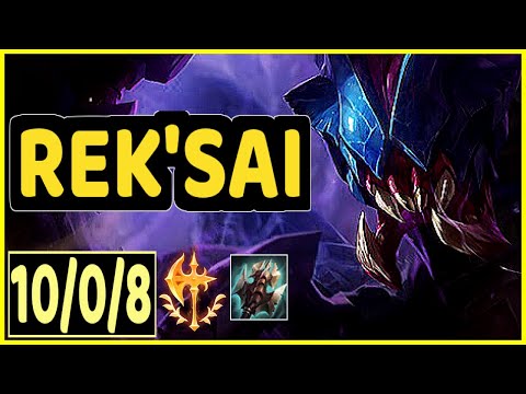 REK'SAI VS RENGAR - 10/0/8 KDA JUNGLE GAMEPLAY DIAMOND III