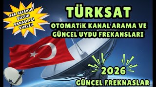 TÜRKSAT Otomatik Kanal Arama 2026 | Tüm Kanalları Tek Seferde Yükle! (
