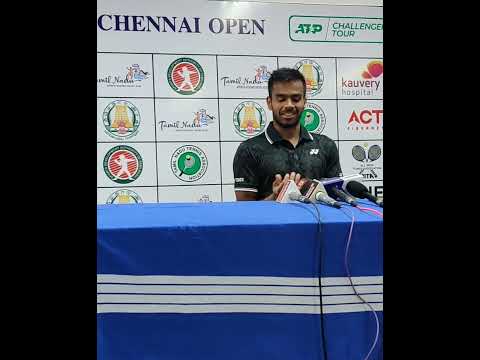 Sumit Nagal Press Conference after qualifying for Main Draw | ATP Challenger Chennai 2023