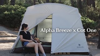 Can I Survive Camping in Heatwave Warning?! | Snow Peak Alpha Breeze X Helinox Cot One 🇺🇸