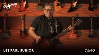 Video thumbnail for Epiphone Les Paul Junior Demo & Tone Guide by OfficialEpiphone