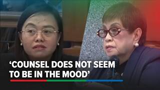 Parang wala sa mood? Hirit ni Kapunan sa defense lawyer ni VP Sara | ABS-CBN News