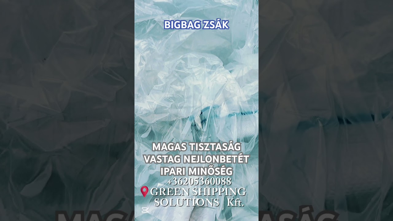 Bigbag zsák – magas tisztaság, vastag nejlonbetét, ipari minőség