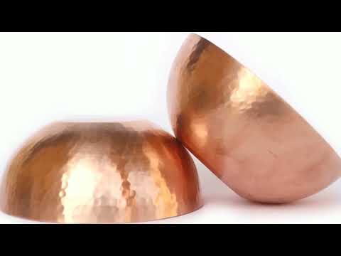 Hand made pure copper bowls