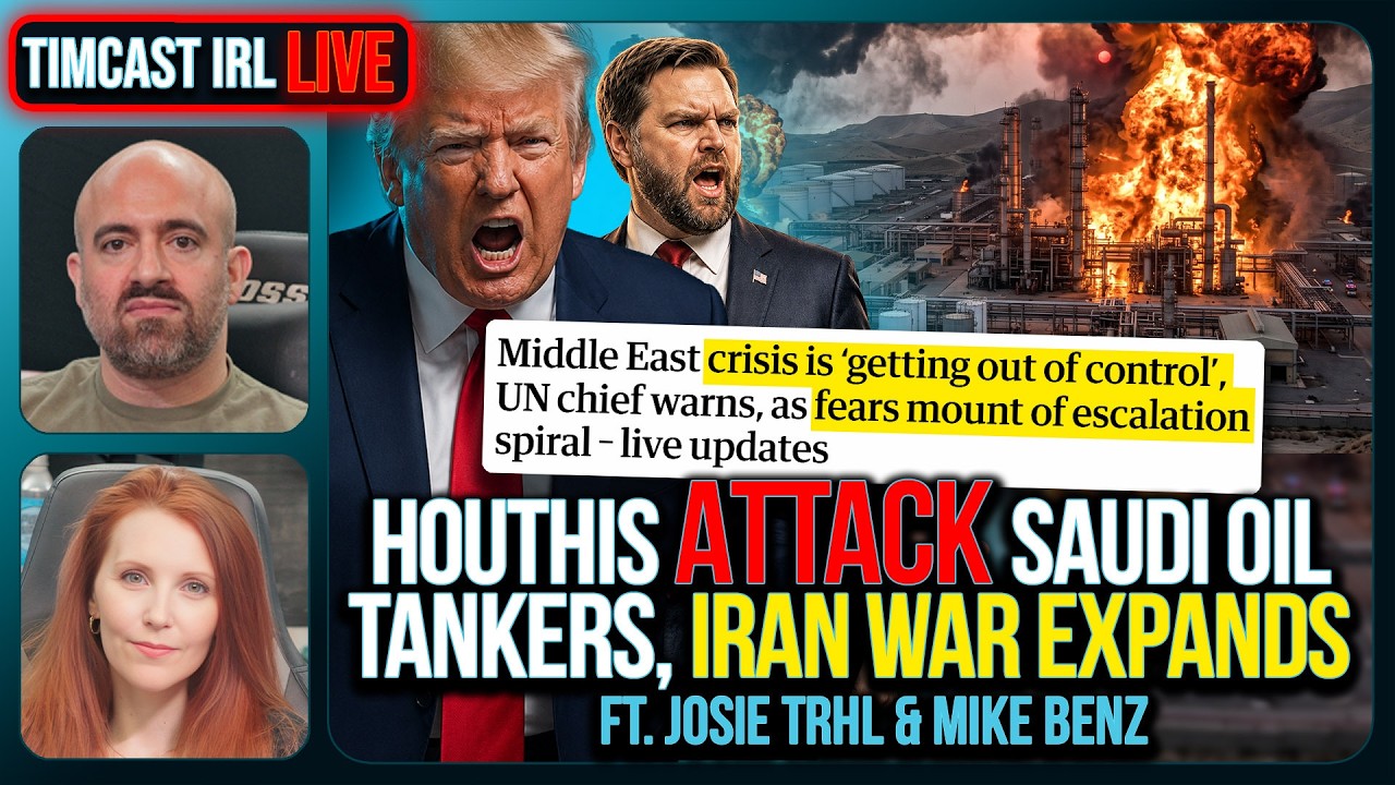 Houthis ATTACK Saudi Oil Tankers, Iran War EXPANDS ft Mike Benz & Josie TRHL | Timcast IRL