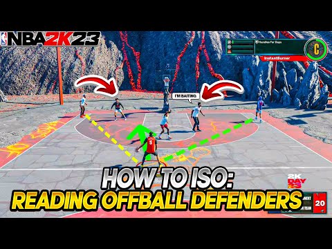HOW TO BE A BETTER ISO PLAYER: READING OFFBALL DEFENDERS NBA 2K23 - NBA 2K23 TIPS & TRICKS