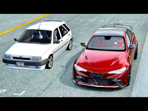 Alfa Romeo Giulia GTAm vs Fiat Tipo Monster at Imola GP