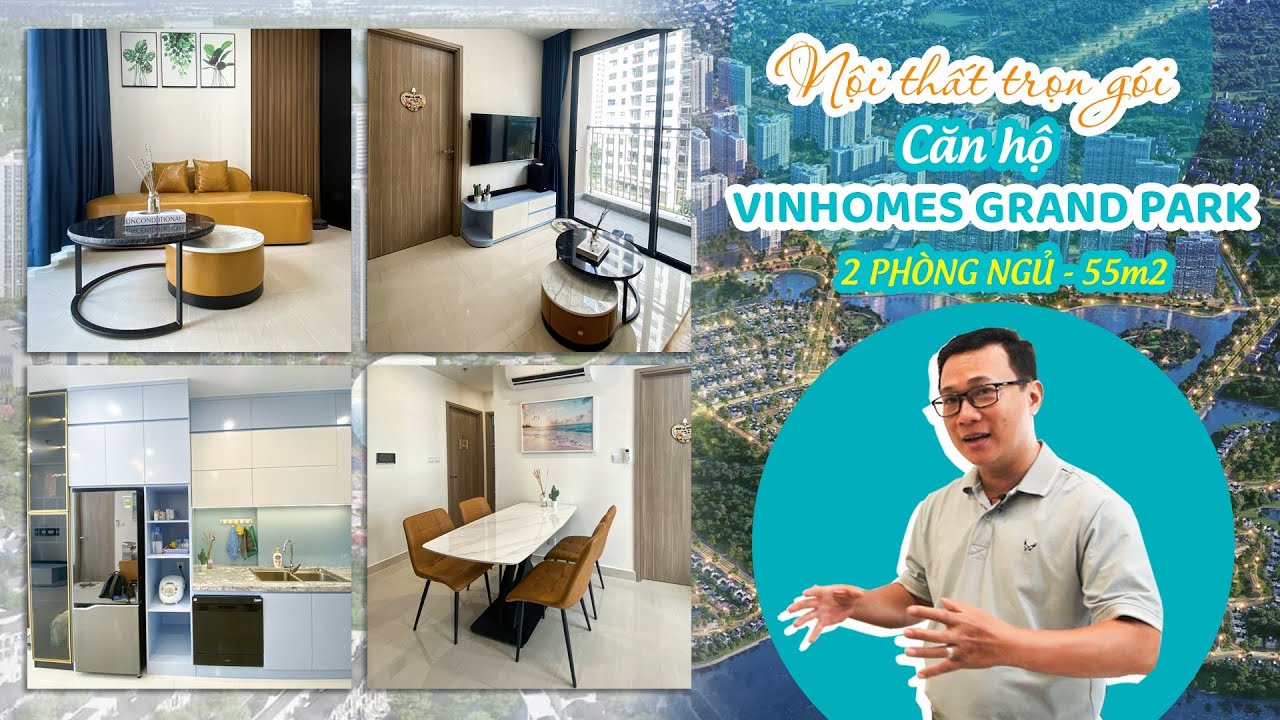 NỘI THẤT CĂN HỘ VINHOMES GRAND PARK 2PN 55M2 | KDESIGN THIẾT KẾ THI CÔNG NỘI THẤT