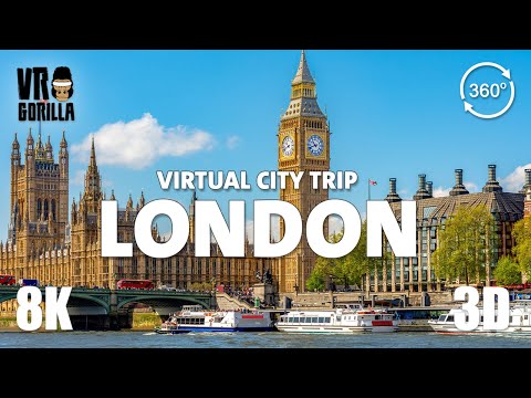 A London City Guided Tour in VR -(Teaser) Virtual City Trip - 8K 360 3D