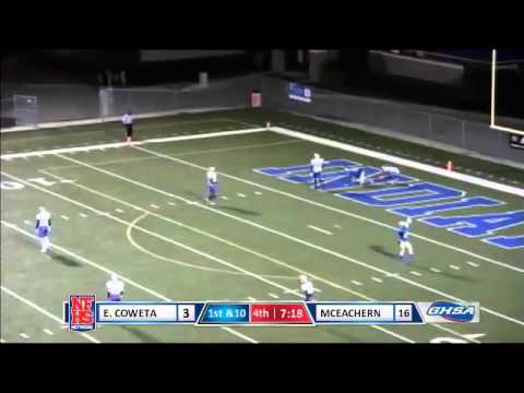 McEachern TE #19 Davonne Boyce 39 yd TD catch vs. East Coweta