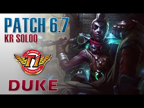 SKT T1 Duke - Ekko Top Lane - KR SoloQ