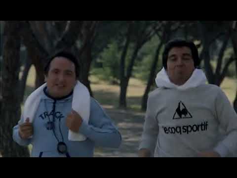 Pajares entrenando para la pelea.