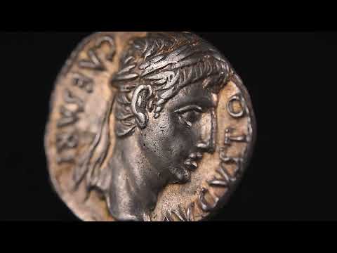 Coin, Augustus, Denarius, 19-18 BC, Colonia Patricia, MS(60-62), Silver