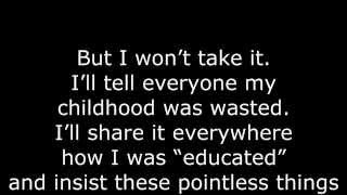 [LYRICS] Don&#39;t Stay In School - BoyInABand