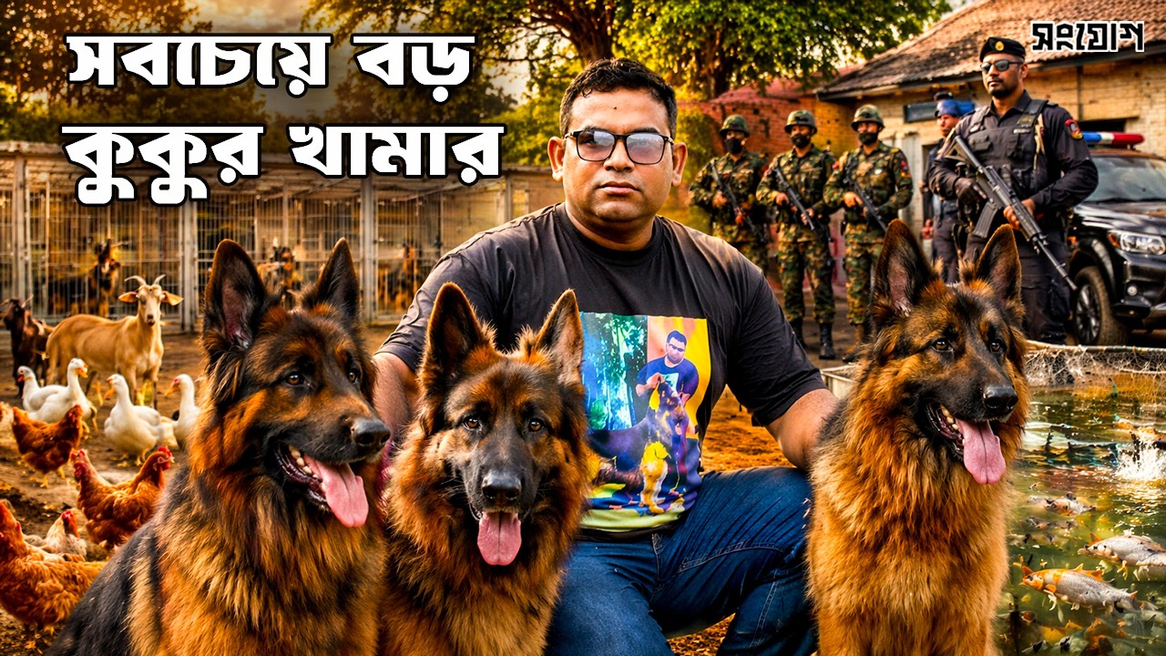 বাংলাদেশের অন্যতম বড় জার্মান শেফার্ড ডগ ফার্ম