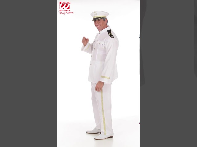 Vídeo relacionado con Boland 44354 - Cuello de marinero, blanco-azul con ancla amarilla bordada, marinero, capitán, barco, accesorio, disfraz, carnaval, fiesta temática