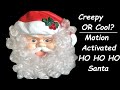 HO HO HO Vintage Musical Motion Activated Santa Claus Decoration Toy